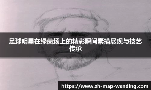 足球明星在绿茵场上的精彩瞬间素描展现与技艺传承